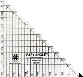 img 1 attached to Шаблон из акрила «Easy Angle» размером 6,5 дюйма для легкого квилтинга EZ.