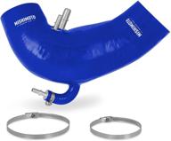 mishimoto mmhose-mus8-15ihbl silicone induction hose compatible with ford mustang gt 2015-2018 blue logo