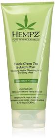 img 4 attached to 🍵 Hempz Green Tea and Asian Pear Exfoliating Mud Cleansing Mask, 6.76 fl oz
