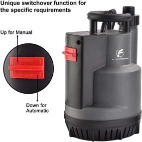 img 3 attached to 🌊 FLUENTPOWER 1/2HP Sump Pump: Efficient Submersible Utility Pump for Basement Floods, Cellars, Pools, Ponds, Hot Tubs - Automatic Operation with Integrated Float Switch