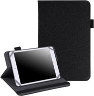 📱 hde 7-8" tablet case: universal protective folio stand cover for ipad mini and touchscreen tablets in black logo