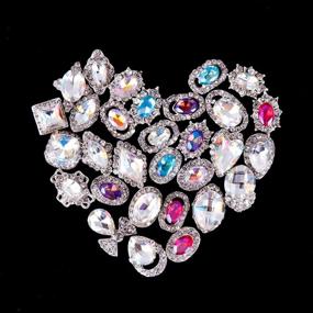 img 1 attached to 💎 30-Piece Set of Large Crystal Rhinestones and Gems for DIY Nail Art, Crafts, and Jewelry Making