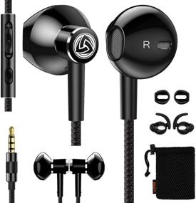 img 4 attached to LUDOS SPECTA Wired Earbuds - In-Ear Headphones with Universal Microphone, Enhanced Bass, Dynamic Sound, Noise Isolation - iPhone, iPad, Samsung, Computer, Smartphone, Tablet Compatible