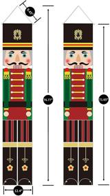 img 2 attached to 🎅 Gusgopo Nutcracker Soldier Merry Christmas Door Banners: Festive Decorations for Home and Outdoor Spaces