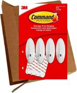 🔌 command large wire hooks - 4 hooks, 8 strips - holds up to 5 lbs - easy open packaging логотип