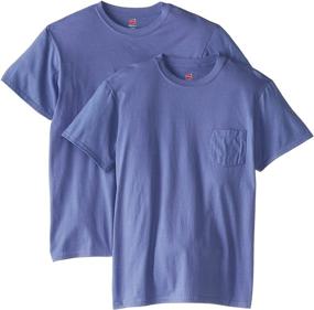 img 2 attached to 👕 Мужская футболка Hanes Premium Cotton с карманом в категории Футболки и майки: Качественная мужская одежда