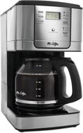 enhance your morning routine with the mr. coffee 12-cup stainless steel programmable coffee maker logo