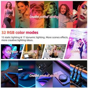 img 3 attached to RGB Настольные кольцевые светильники для фотосъемки Bluetooth