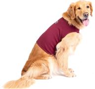 🐶 yepets anti-stress dog suit: relaxing and calming jacket, large size in burgundy логотип