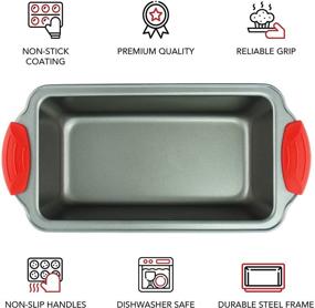 img 3 attached to Loaf Pan Non Stick 8 5 Inch Professional