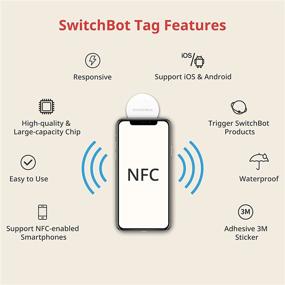 img 3 attached to SwitchBot 3PCS NFC Tag Stickers: Enhancing SwitchBot Device Performance with NTAG216 30mm 888 Bytes Technology for iOS & Android Compatibility