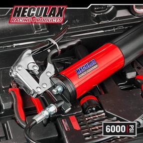 img 2 attached to 🔫 High-Pressure Professional Pistol Grip Grease Gun: STEINBRÜCKE - 6000 PSI with 18" Flex Hose