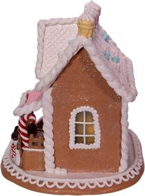 img 1 attached to 🏠 Kurt S. Adler 9-Inch LED Lights Gingerbread House: Festive Multi-Colored Delight!