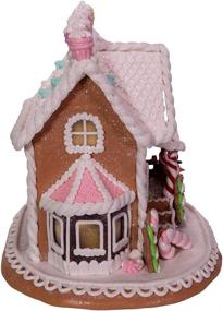 img 2 attached to 🏠 Kurt S. Adler 9-Inch LED Lights Gingerbread House: Festive Multi-Colored Delight!