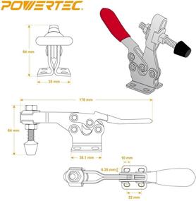 img 1 attached to POWERTEC 20301 Quick 💪 Release Horizontal Clamp - Increased Capacity