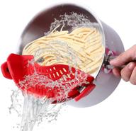 strainer strainers resistant silicone spaghetti kitchen & dining logo