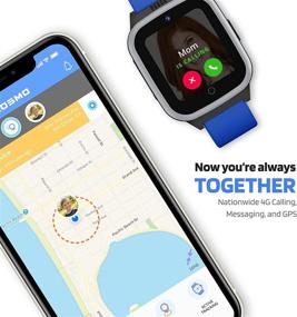 img 3 attached to 📱 Cosmo JrTrack 2 Детские умные часы: Синие, Голосовой звонок 4G, Сообщения, Улучшенный GPS, Блокировка неизвестного звонящего, в комплекте SIM-карта.