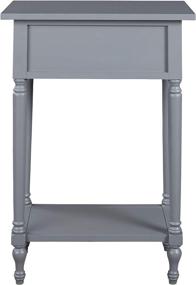 img 1 attached to 🏺 Juinville Accent Table by Signature Design - Vintage Casual Style - Gray Finish