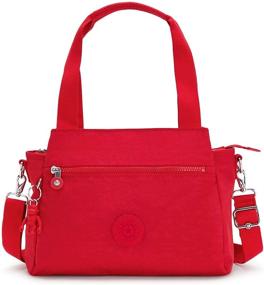 img 4 attached to 👜 Kipling Women's Handbags & Wallets - Lightweight Crossbody with Multiple Compartments, Magnetic Closure, and Top-Handle Design