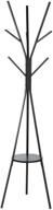 🧥 homebi coat rack hat stand: organize and display clothes, hats, and scarves with 9 hooks - black, 17.72"wx17.72"dx70.87"h logo