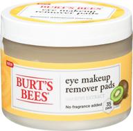 биоразлагаемые салфетки для снятия макияжа с глаз burt's bees, 35 штук логотип