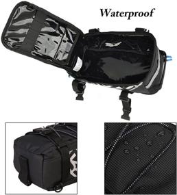 img 2 attached to ArcEnCiel Bike Trunk Bag - Water-Resistant 🚲 Bicycle Panniers & Rear Seat Carrier Pack with Rack