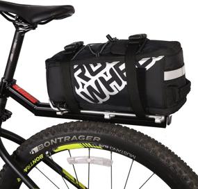 img 4 attached to ArcEnCiel Bike Trunk Bag - Water-Resistant 🚲 Bicycle Panniers & Rear Seat Carrier Pack with Rack