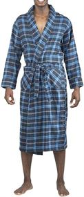 img 2 attached to NORTY Brushed Flannel Bathrobe 40852 Large