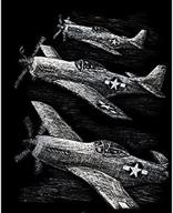 ✈️ silver foil engraving art kit: royal brush fighter planes, 8 by 10-inch - достигните потрясающие металлические дизайны самолетов! логотип