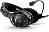 bose a20 aviation headset - standard dual plug cable, black logo