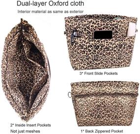 img 2 attached to 👜 Lrker Women's Medium Purse Organizer Handbag Tote Insert Liner Divider Inside Bag