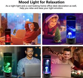 img 3 attached to 🐙 Kammoy Electric Jellyfish Lamp for Adults - Color Changing Jellyfish Lava Lamp, Tabletop Jellyfish Tank Lamp