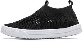 img 2 attached to Chiximaxu Girls' Breathable Sneakers: Perfect for Running and Walking