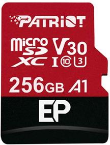 img 2 attached to 📱 Patriot 256GB A1 / V30 Micro SD Card: Ideal for Android Phones & Tablets, 4K Video Recording