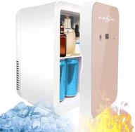 🌺 compact 8l mini refrigerator: portable fahuac personal fridge for makeup - convenient & stylish cooling solution логотип