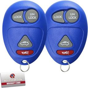 img 2 attached to 🔑 2-Pack KeylessOption Key Fob Replacement for L2C0007T -Blue: Hassle-Free Car Access