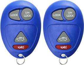 img 3 attached to 🔑 2-Pack KeylessOption Key Fob Replacement for L2C0007T -Blue: Hassle-Free Car Access