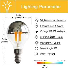 img 3 attached to UL Listed Non-Dimmable Vertical Filament Candelabra