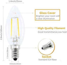 img 3 attached to 💡 Lamsky European Edison Filament Bulb - Non-Dimmable