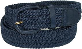 img 1 attached to 🎨 Colorful Elastic Braided Stretch Men's Accessories by CTM: A Fashionable Choice