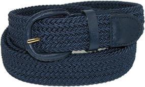 img 3 attached to 🎨 Colorful Elastic Braided Stretch Men's Accessories by CTM: A Fashionable Choice