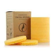 🧽 appearus compressed natural cellulose facial sponges: professional spa sponges for face cleansing, massage, exfoliating, mask, makeup removal (100 count/yellow) - made in usa logo