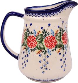 img 1 attached to Polish Pottery Ceramika Boleslawiec Pitcher Food Service Equipment & Supplies and Tabletop & Serveware