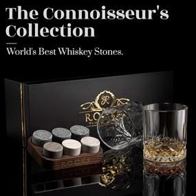 img 3 attached to 🥃 R.O.C.K.S. Whiskey Chilling Stones Gift Set with Handcrafted Granite Sipping Rocks, Crystal Glass Tumblers, and Elegant Presentation Tray - Perfect for Whiskey Enthusiasts!