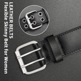 img 2 attached to 👔 Stylish & Durable Double Prong Leather Heavy Grommet Men's Accessories and Belts