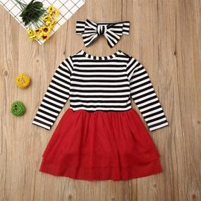 img 3 attached to 🌈 Girls' Clothing: Rainbow Striped Cotton Pullover for Tops, Tees & Blouses (1-2 Years)