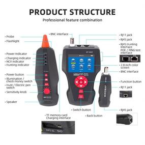 img 3 attached to 🔌 Noyafa NF8601 Network Tester with Versatile Features