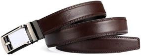 img 3 attached to Ultimate Comfort and Style: Genuine Leather Buckle Belt for Men - Must-Have Accessory!