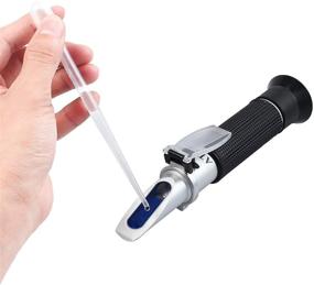 img 3 attached to 🔬 High-precision AUTOUTLET Refractometer Saltwater Aquarium: Perfect for Seawater, Pool, Tank Testing, Marine Fishkeeping. 0-100PPT & 1.000-1.070 Salinity Tester with ATC Function, Hydrometer Specific Gravity Salinity Meter Kit – Buy Now!
