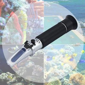 img 2 attached to 🔬 High-precision AUTOUTLET Refractometer Saltwater Aquarium: Perfect for Seawater, Pool, Tank Testing, Marine Fishkeeping. 0-100PPT & 1.000-1.070 Salinity Tester with ATC Function, Hydrometer Specific Gravity Salinity Meter Kit – Buy Now!